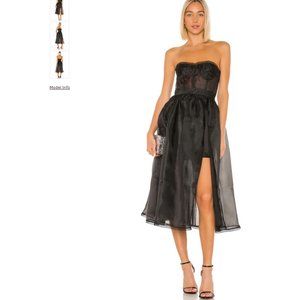 NBD Imagine Dress in Black- NWT! Sheer Evening Dress with Layers